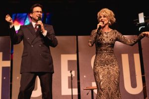 Michael Booth and Lindsey Graham performing