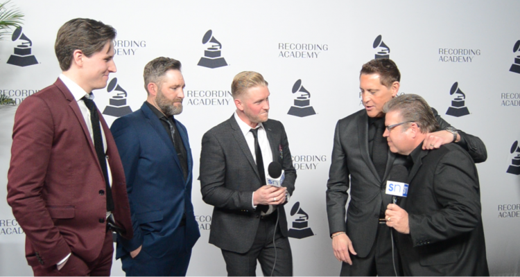Ernie Haase & Signature Sound with Rick Francis on red carpet at 2019 Nashville Grammy nominees party