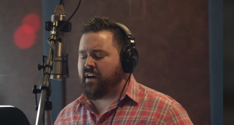 Hunter Sparkman in recording studio