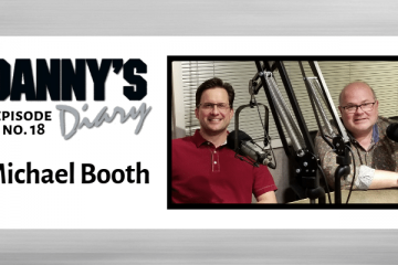 Michael Booth and Danny Jones in the studio